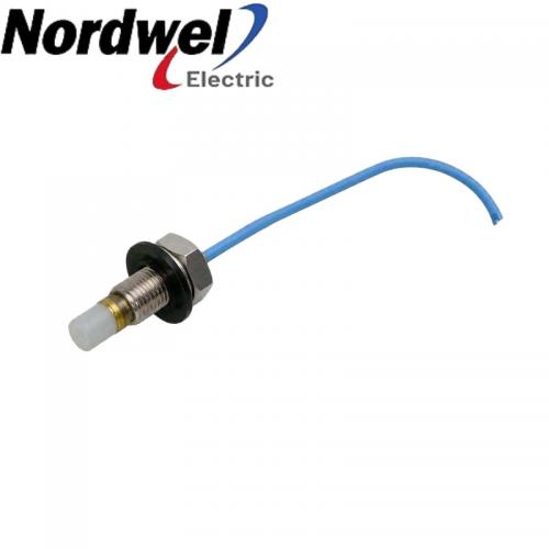 146056-38-10-02-02-05 3/8-24 UNF ceramic-capped probe with stainless-steel tubing