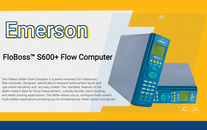 Emerson FloBoss S600+ Flow Computer Redefines Hydrocarbon Measurement Standards