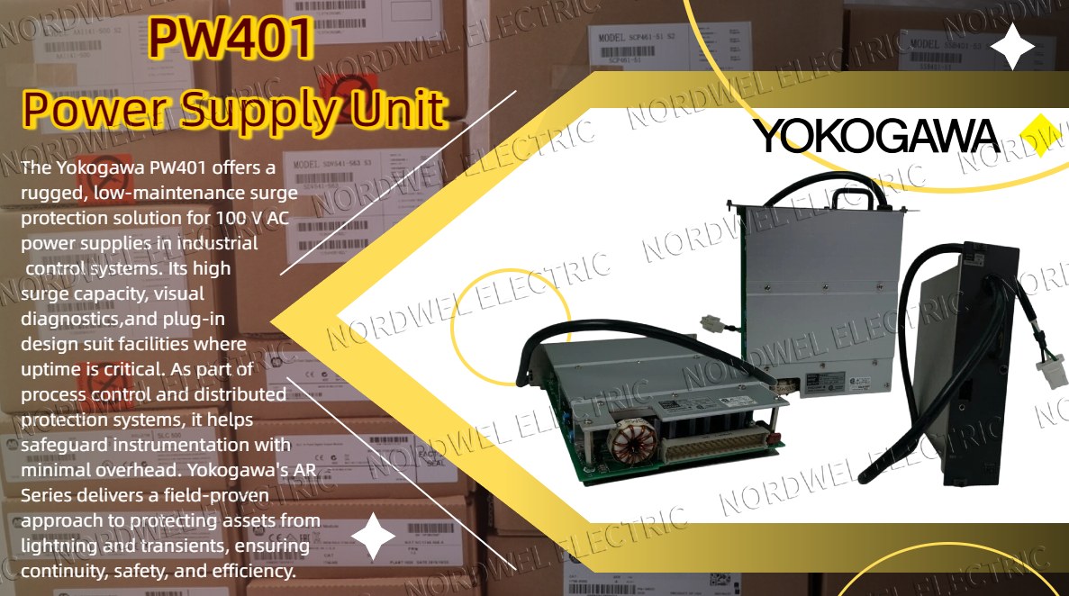 Yokogawa PW401 Arrester Delivers Reliable Surge Protection for Instrument Power Supplies in Industrial Automation Systems